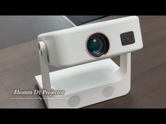 Ehomm D1 White FHD 1080P Android TV Projector , Smart Flagship Projector