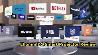 Ehomm D1 Smart Projector Review Big Screen Fun